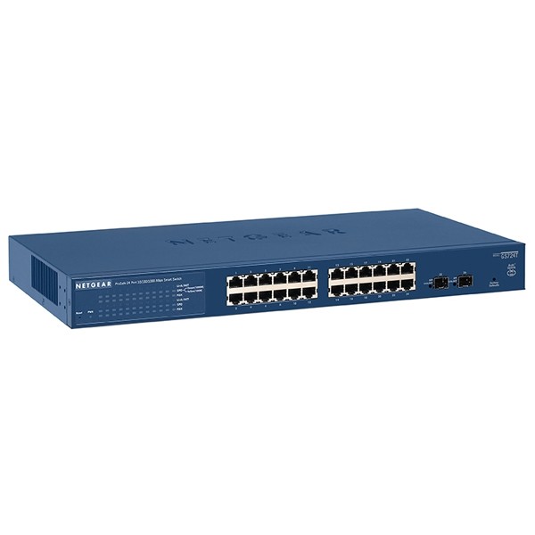 Netgear GS724T 24-Port Gigabit Smart Managed Switch - switch - 24 ports - smart - rack-mountable