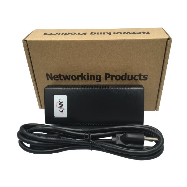 Link PS-8613 Gigabit 30W PoE Injector with PD detection (10/100/1000), IP Camera &amp; Access Point