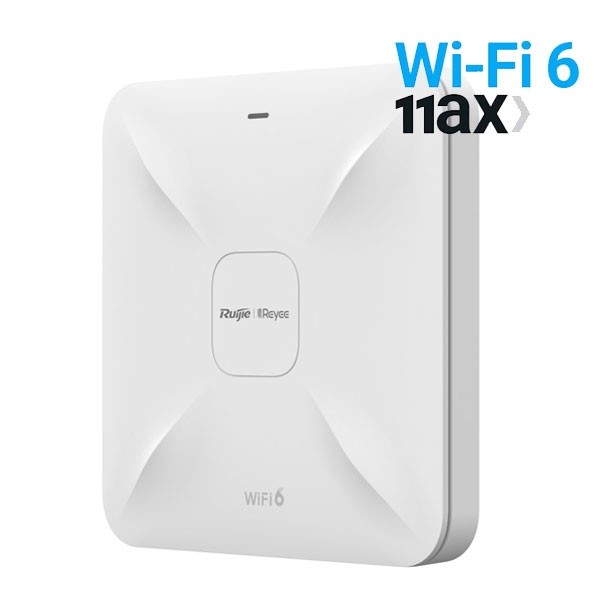 Reyee RG-RAP2260(G) Wi-Fi 6 AX 1800Mbps Dual-band Ceiling Access Point, Dual Gigabit LAN Uplink ports, Support PoE and local Power supply, Ruijie Cloud App Management