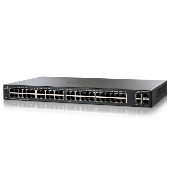 Cisco SG200-50 : Smart Switch 50-Port Gigabit, 2 combo Mini-GBIC, Layer 2