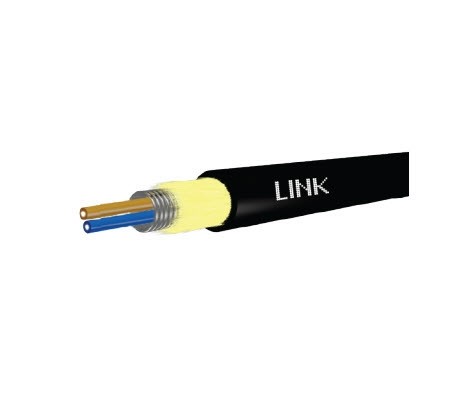 Link UFH9302RA FTTH ROUND, ARMORED 2C, Fiber Optic Cable, Indoor-Outdoor, LSZH (Distribution)