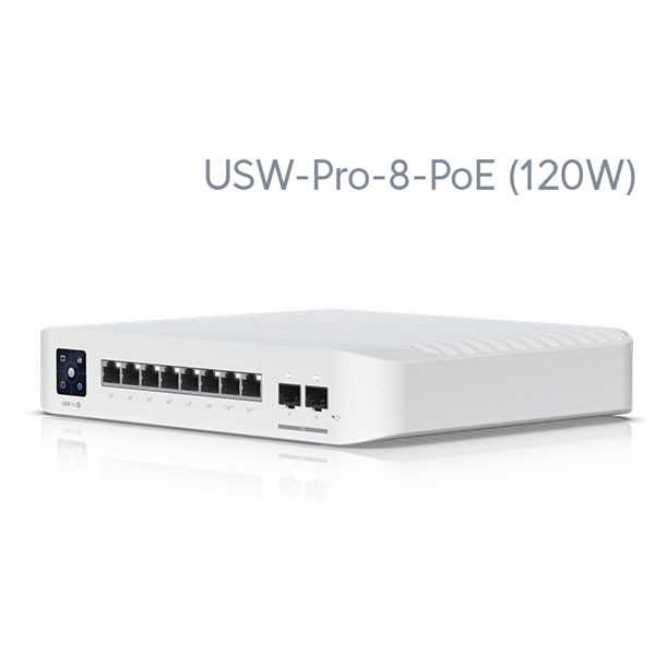 Ubiquiti USW-Pro-24-POE (UniFi Switch Pro 24 PoE) L2/L3 Managed Switch with 24-Port Gigabit with (16) 802.3at PoE+, (8) 802.3bt PoE++ and 2-Port 10G SFP+, 1U Rackmountable